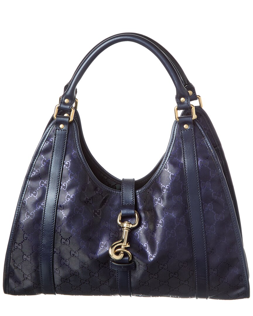 Gucci Purple Gg Supreme Coated Canvas Jackie (   )