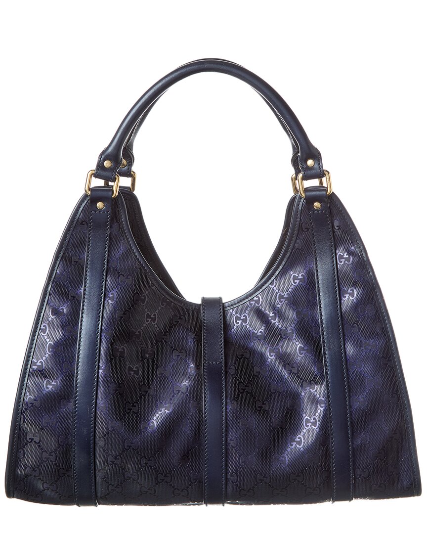Gucci Purple Gg Supreme Coated Canvas Jackie (   )