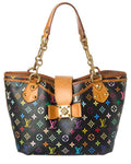 Louis Vuitton Black Monogram Multicolor Coated Canvas Annie Gm (  Pre-