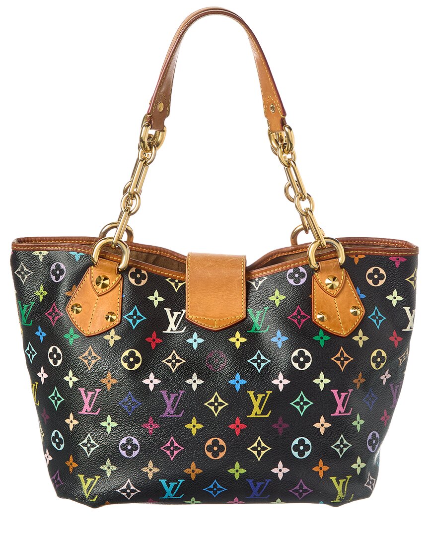 Louis Vuitton Black Monogram Multicolor Coated Canvas Annie Gm (  Pre-