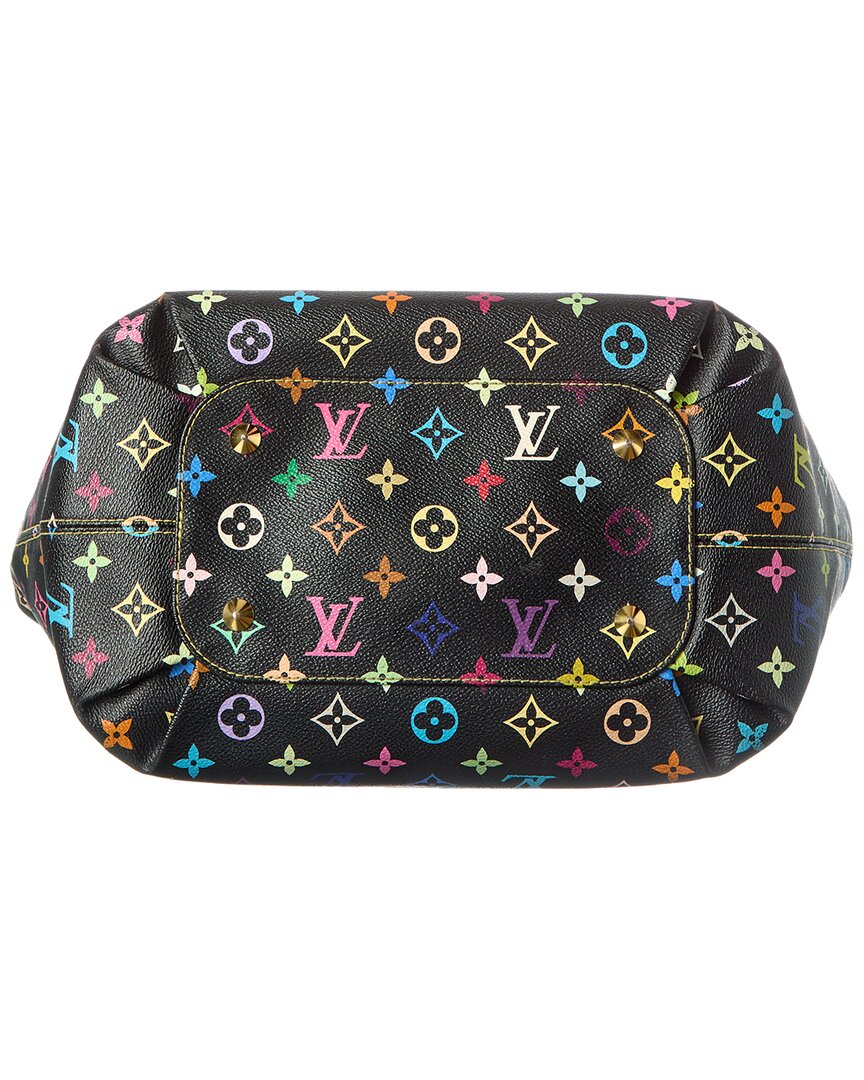 Louis Vuitton Black Monogram Multicolor Coated Canvas Annie Gm (  Pre-