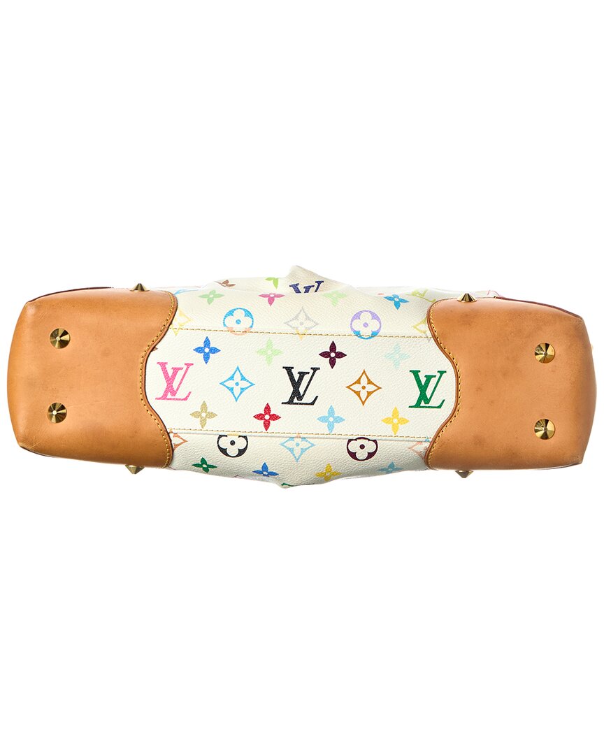 Louis Vuitton White Monogram Multicolor Coated Canvas Judy Mm (  Pre-