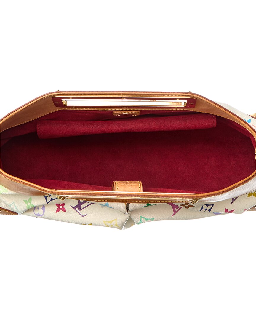 Louis Vuitton White Monogram Multicolor Coated Canvas Judy Mm (  Pre-