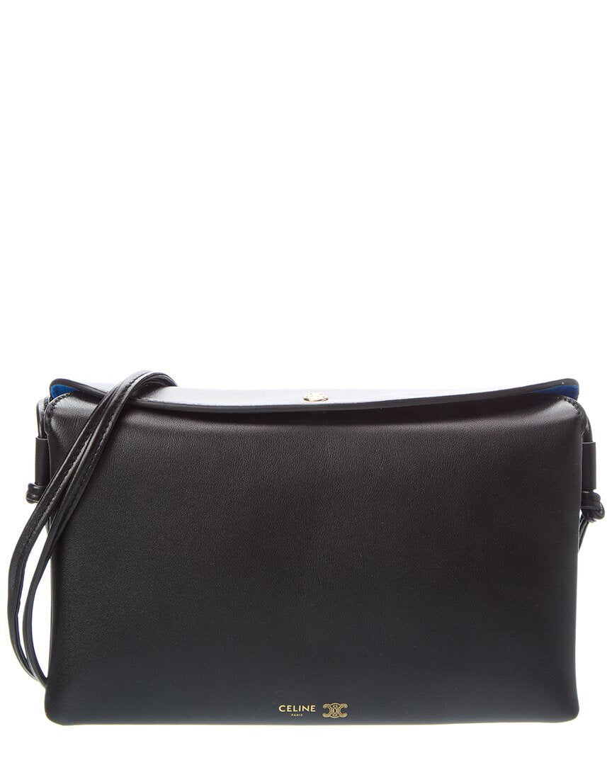 Celine Trio Flap Leather Shoulder Bag