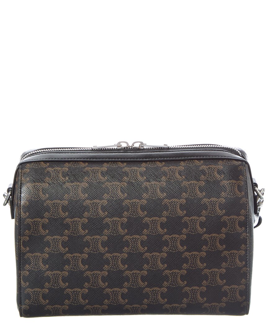 Celine Logo Leather Shoulder Bag
