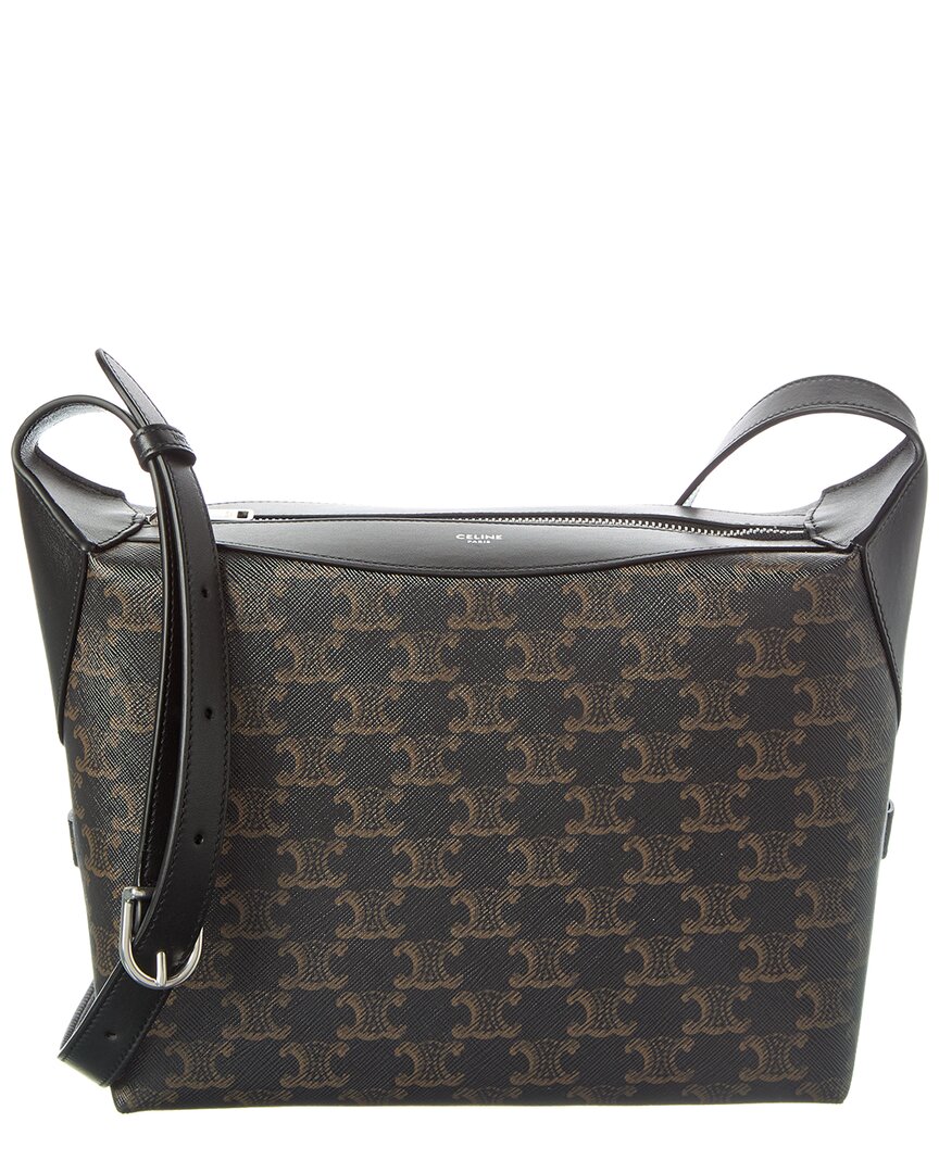 Celine Harry Triomphe Canvas & Leather Crossbody
