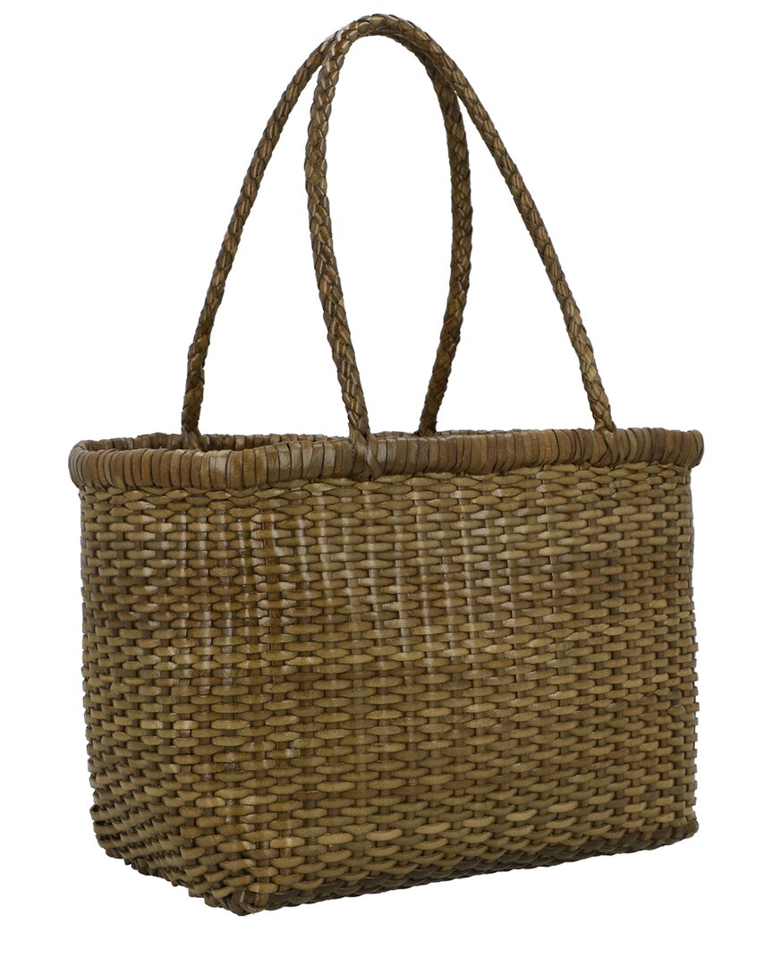 Dragon Diffusion B Weave Small Leather Shoulder Bag