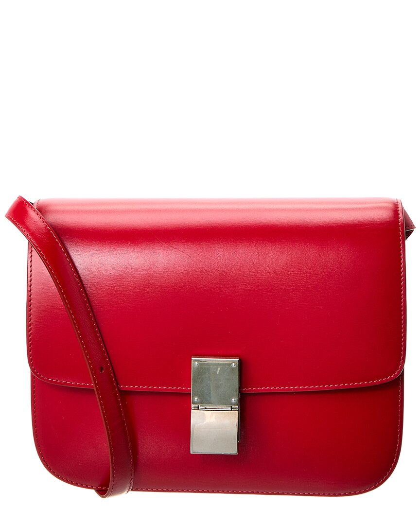 Celine Classic Medium Leather Shoulder Bag (Authentic  )