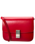 Celine Classic Medium Leather Shoulder Bag (Authentic  )
