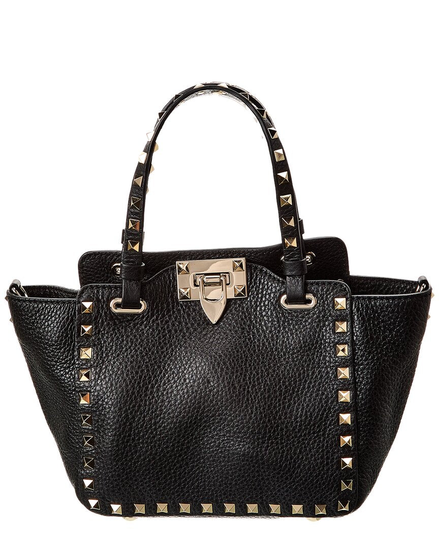 Valentino Rockstud Mini Grainy Leather Satchel (Authentic  )
