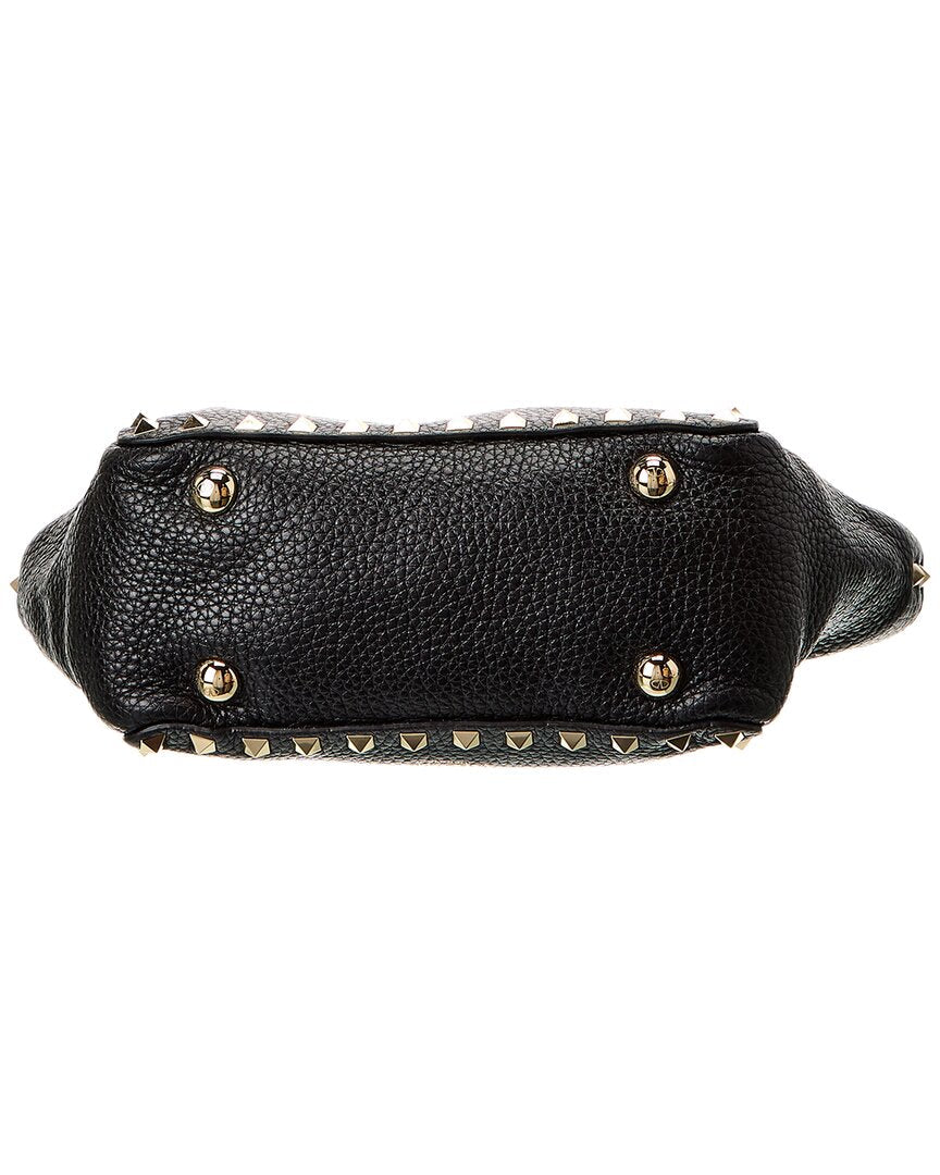 Valentino Rockstud Mini Grainy Leather Satchel (Authentic  )