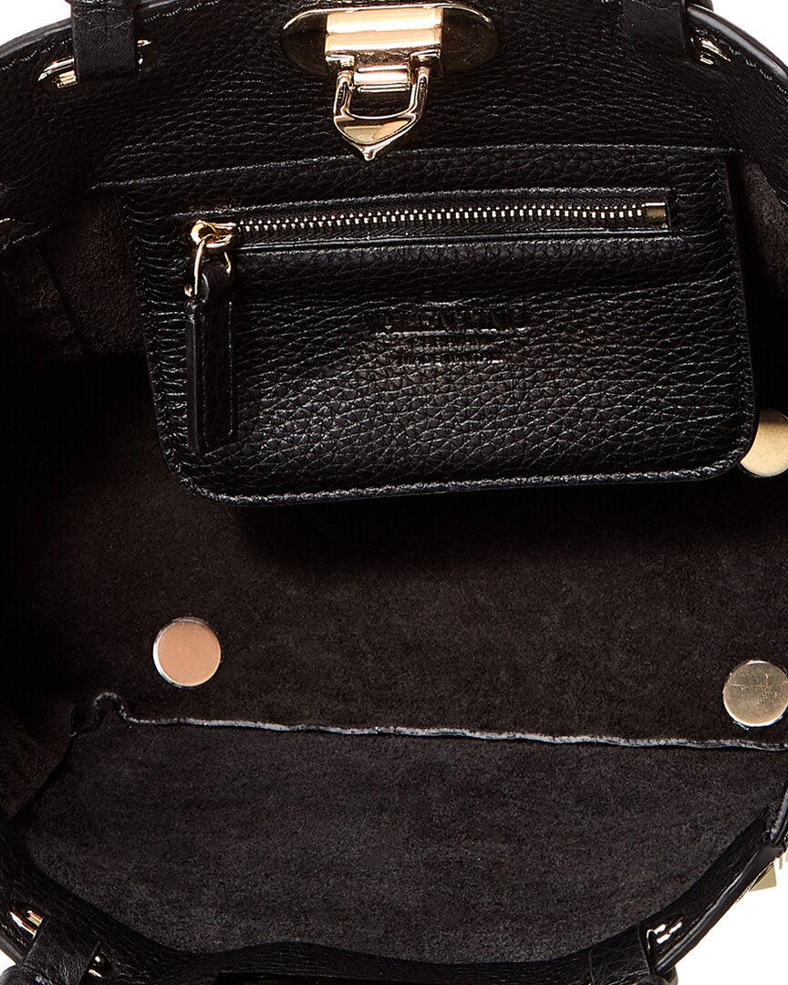 Valentino Rockstud Mini Grainy Leather Satchel (Authentic  )