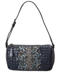 Bottega Veneta Intrecciato Snakeskin Shoulder Bag (Authentic  )