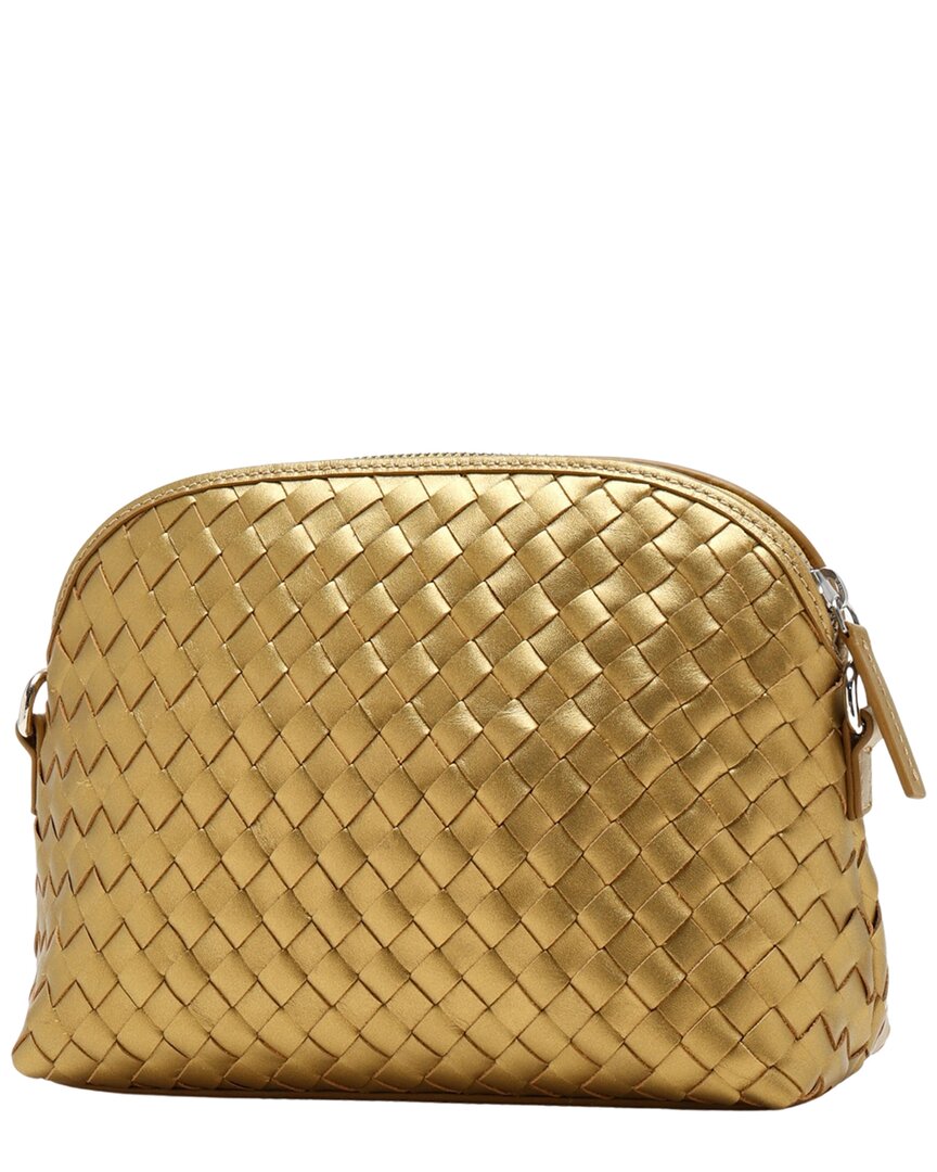 Dragon Diffusion Chunky Fellini Leather & Straw Pochette