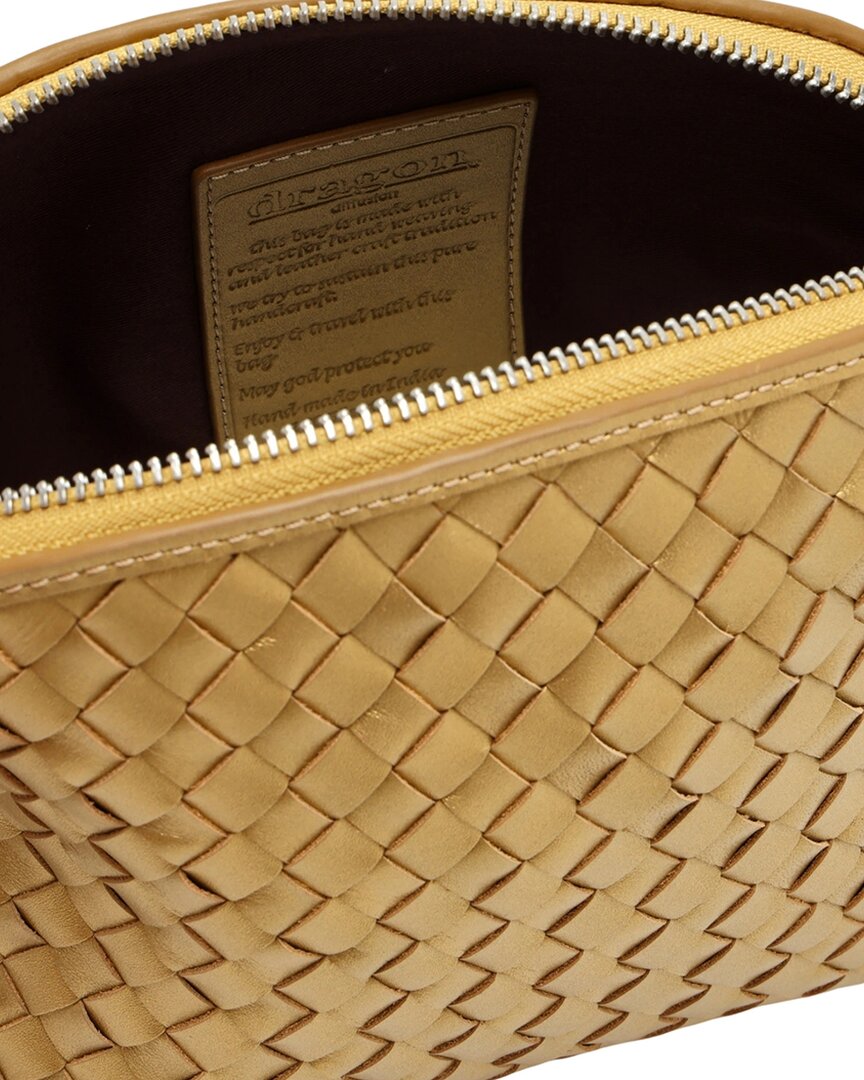 Dragon Diffusion Chunky Fellini Leather & Straw Pochette