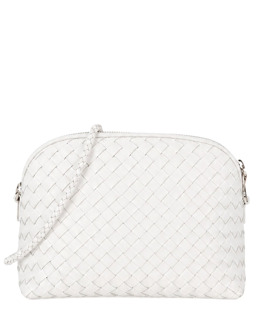 Dragon Diffusion Chunky Fellini Leather & Straw Pochette