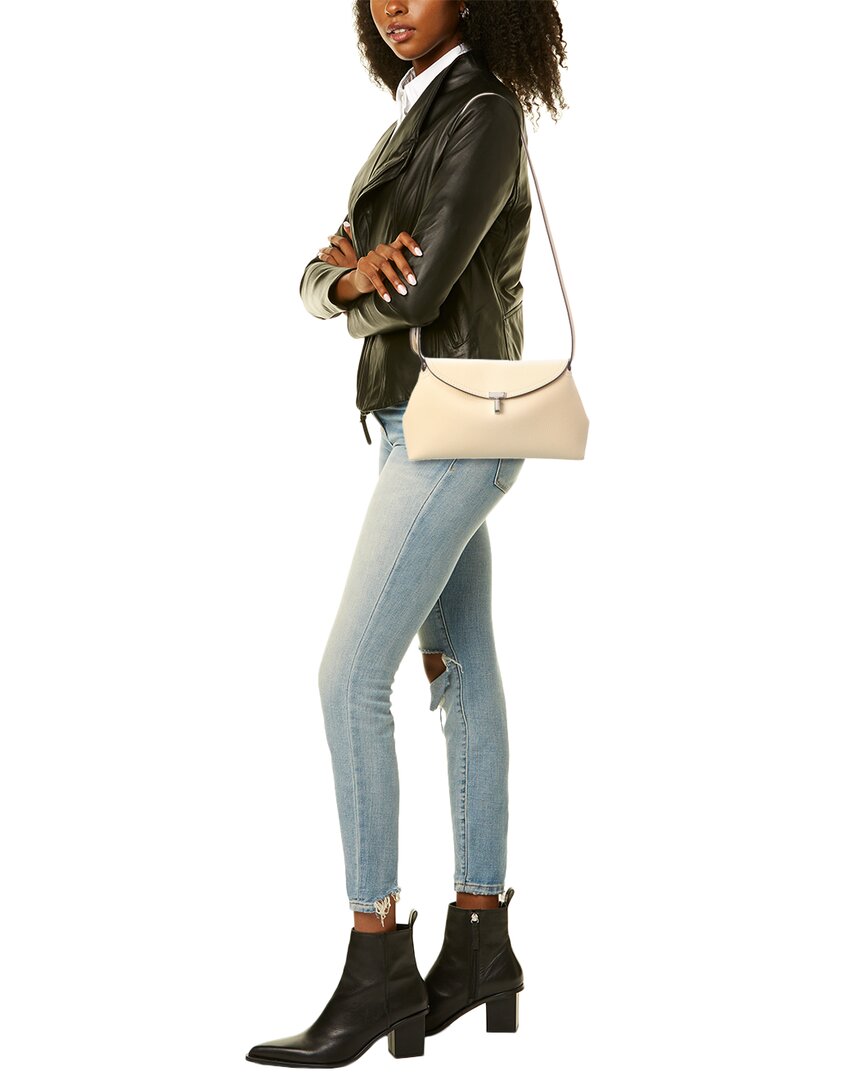 Toteme T-Lock Leather Shoulder Bag