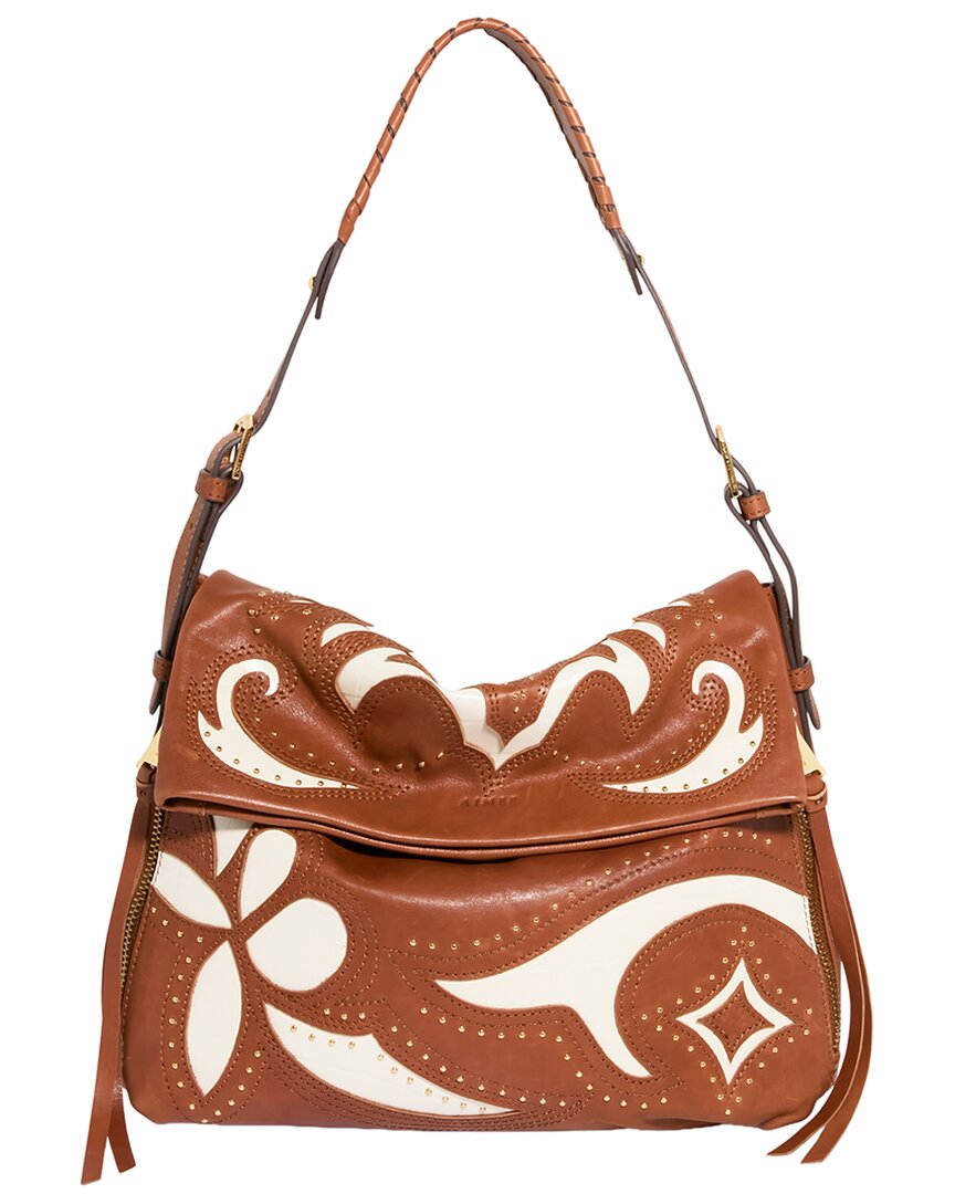 Aimee Kestenberg Bali Double Entry Leather Hobo