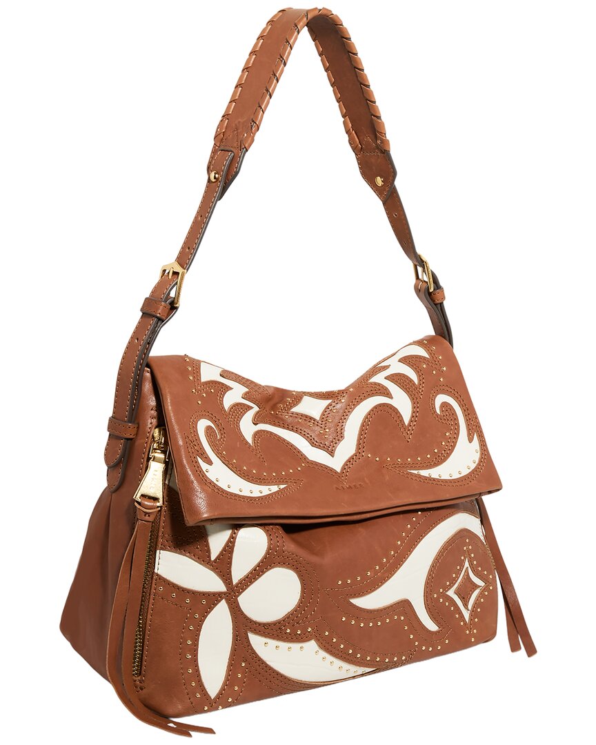 Aimee Kestenberg Bali Double Entry Leather Hobo
