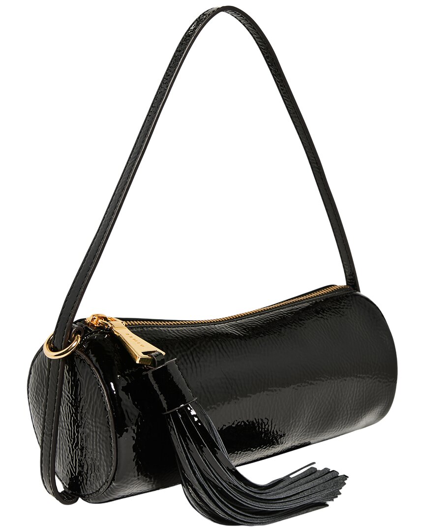 Aimee Kestenberg Onyx Hour Leather Barrel Shoulder Bag