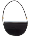Patou Leather Shoulder Bag Black ONE SIZE