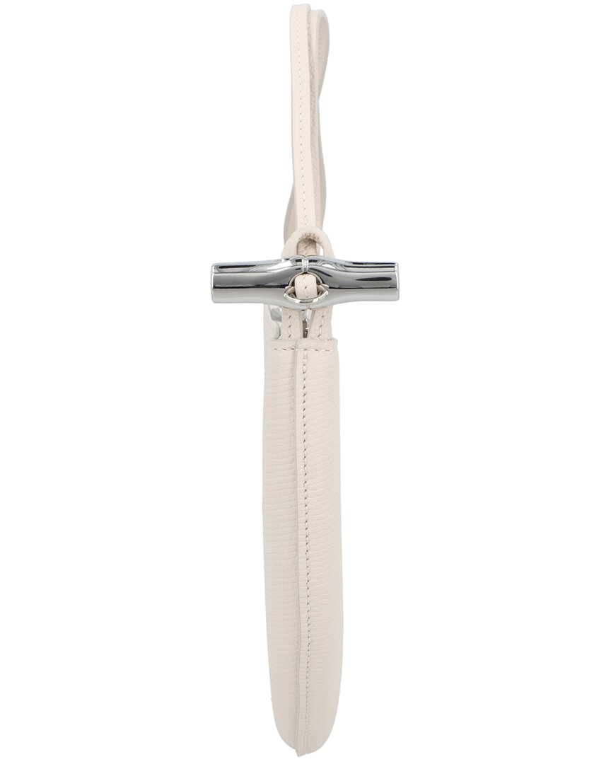 Longchamp Le Roseau Small Leather Clutch