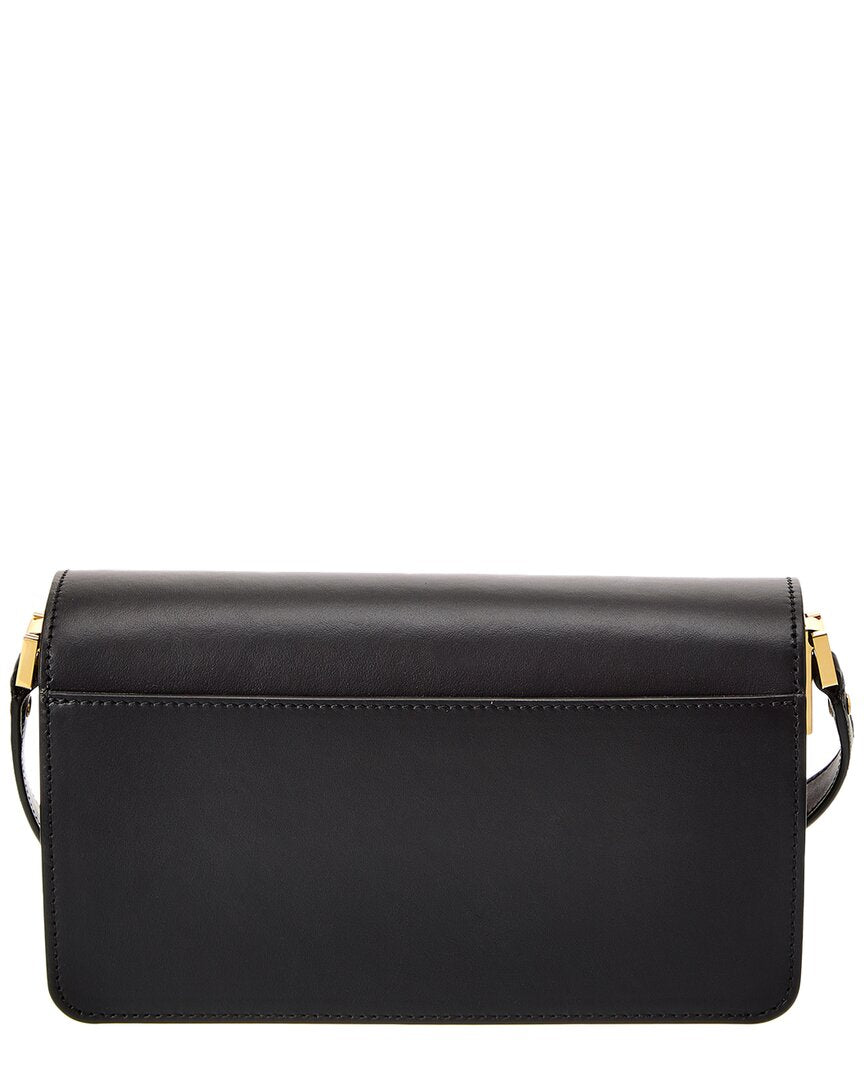 Marni Trunk E/W Leather Shoulder Bag