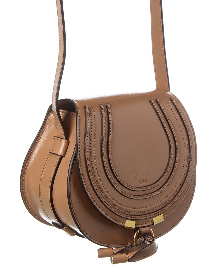 Chloé Marcie Small Leather Saddle Bag