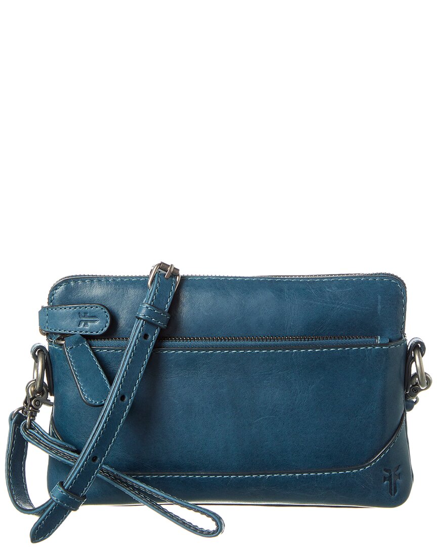 Frye Melissa Leather Crossbody, Grey