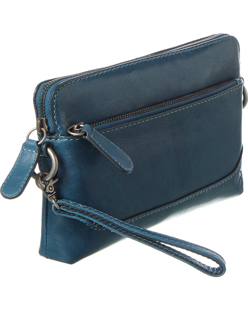 Frye Melissa Leather Crossbody, Grey