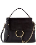 Chloé Faye Small Leather & Suede Shoulder Bag