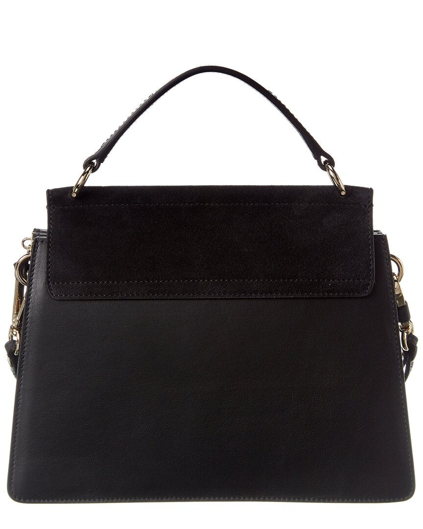 Chloé Faye Small Leather & Suede Shoulder Bag