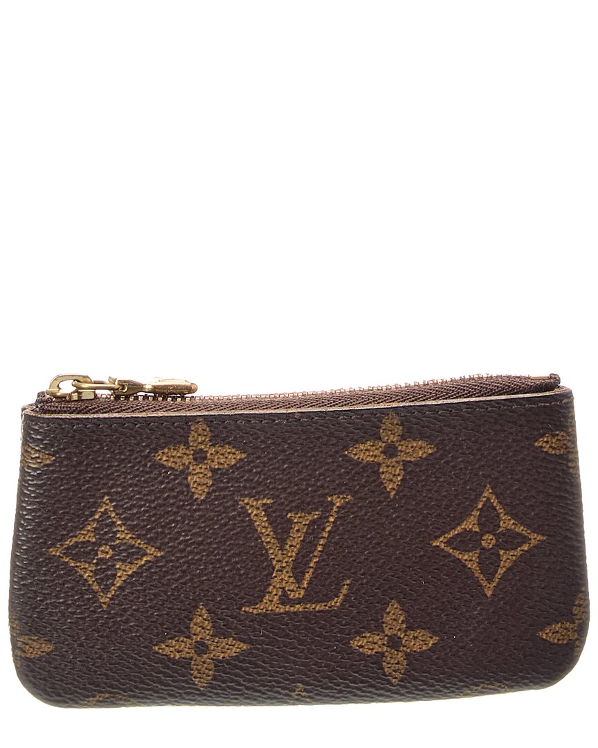 Louis Vuitton Brown Monogram Canvas Pochette Cles (Authentic  )
