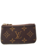 Louis Vuitton Brown Monogram Canvas Pochette Cles (Authentic  )