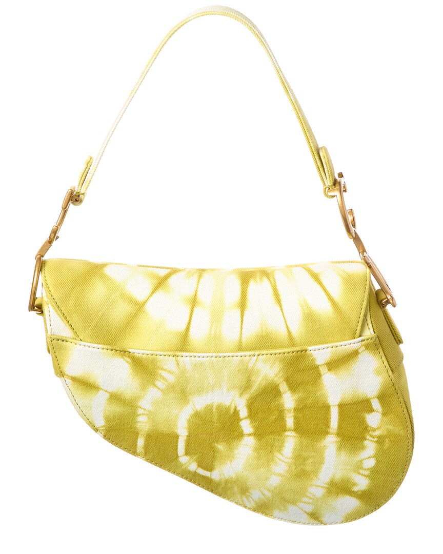 Dior Medium Canvas Saddle Bag