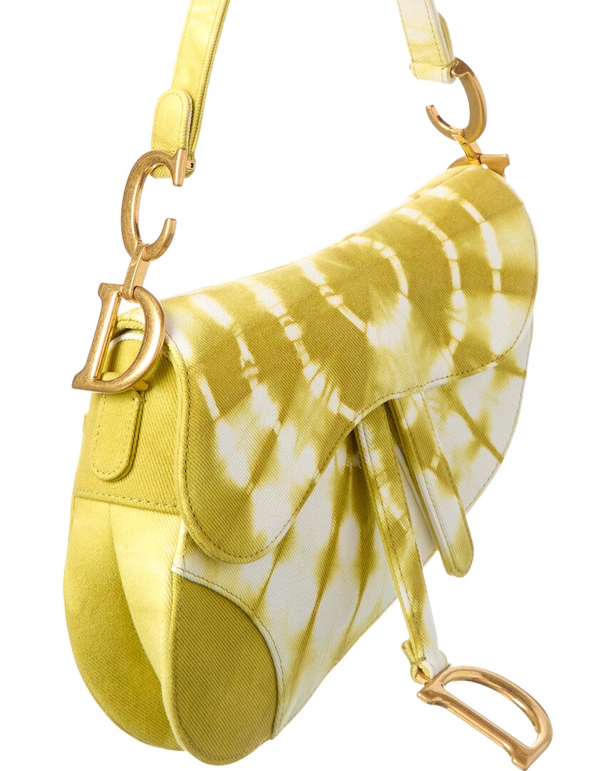Dior Medium Canvas Saddle Bag