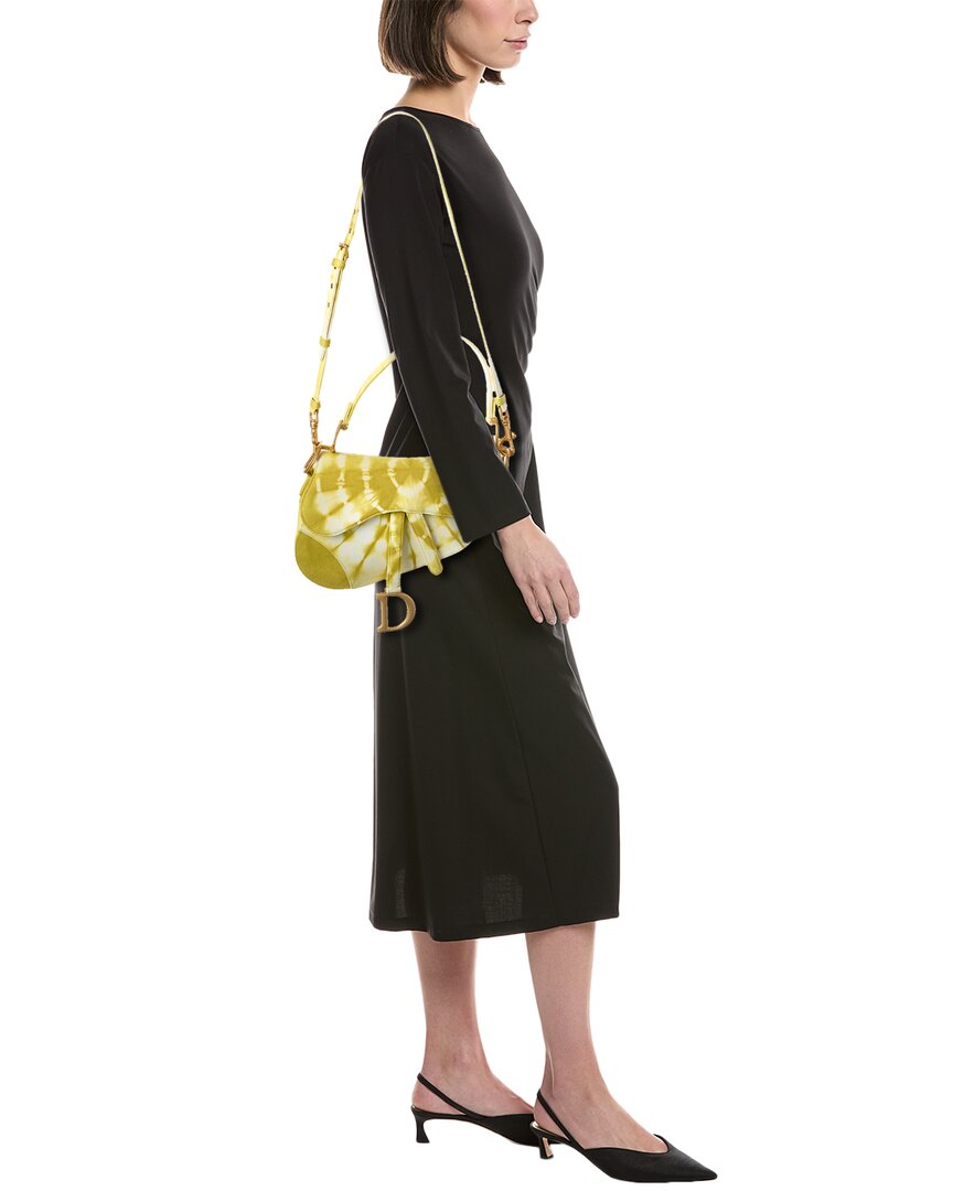 Dior Medium Canvas Saddle Bag
