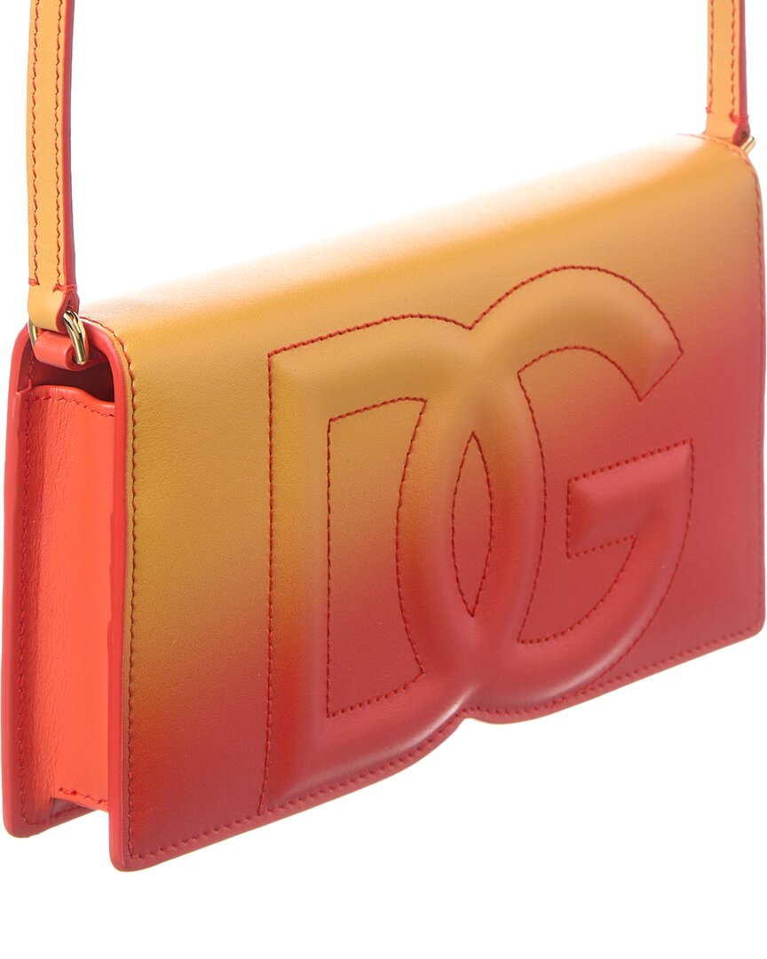 Dolce & Gabbana Dg Logo Leather Phone Bag