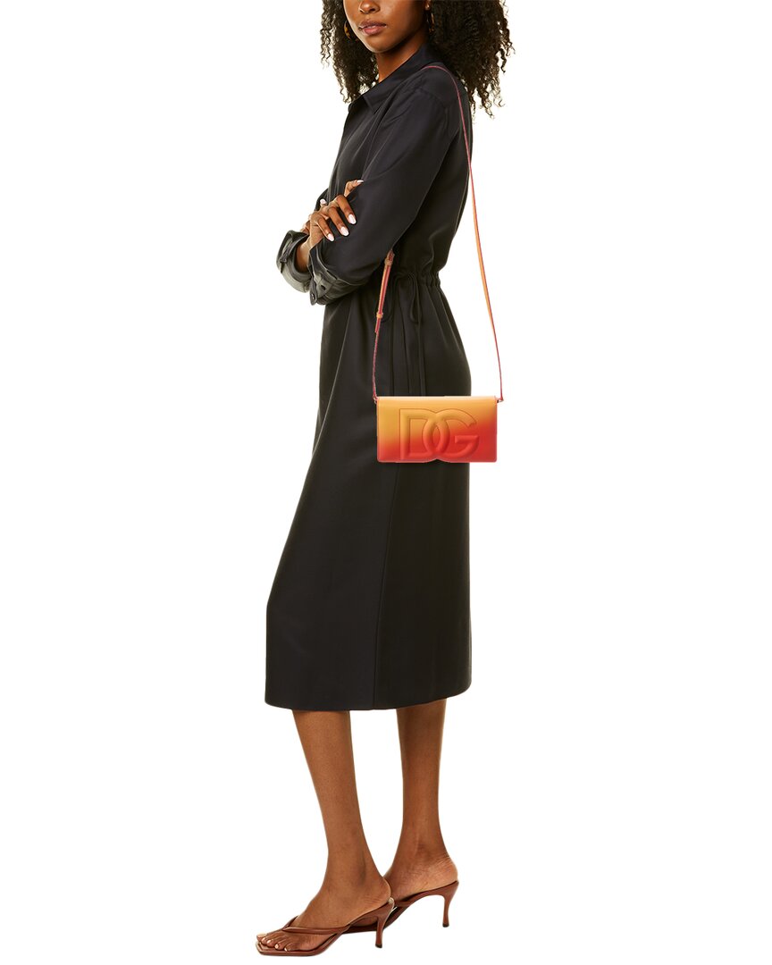 Dolce & Gabbana Dg Logo Leather Phone Bag