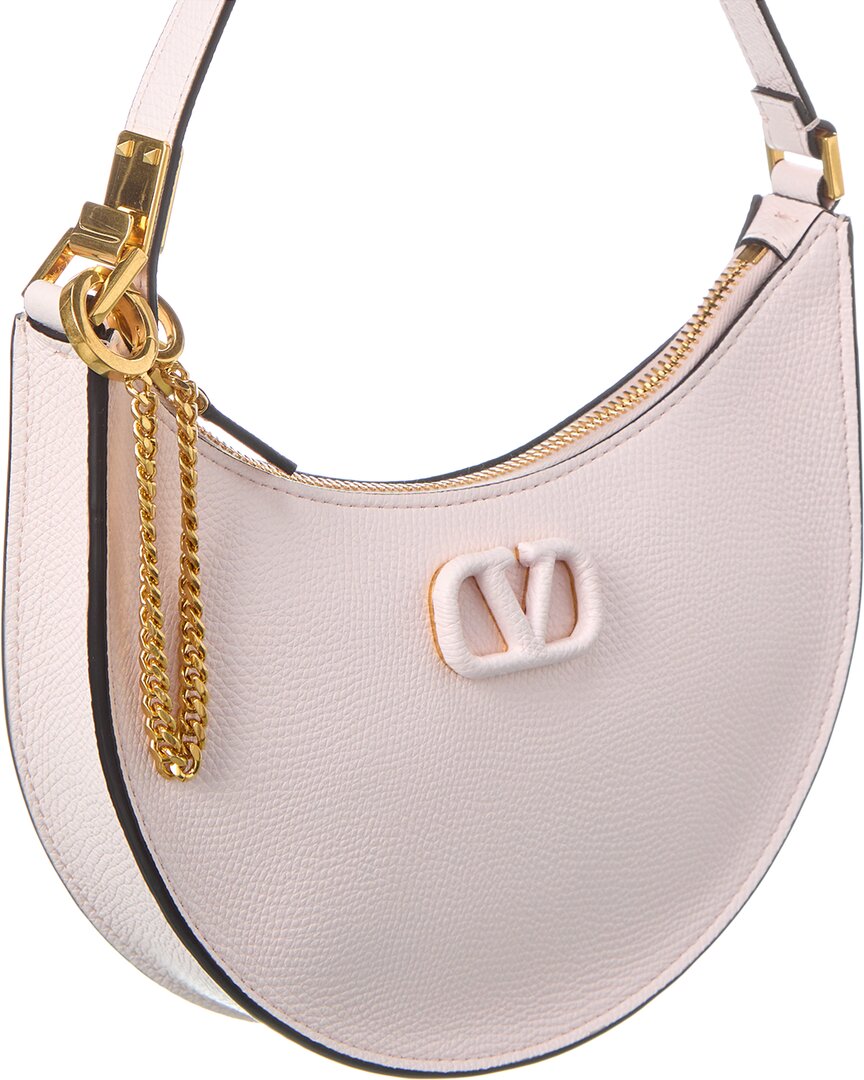 Valentino Vlogo Grainy Leather Shoulder Bag