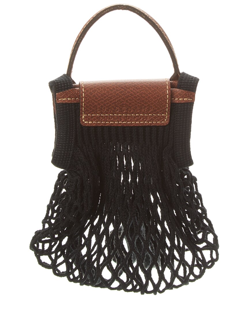 Longchamp Le Pliage Filet Extra Small Mesh Handle Bag With Strap