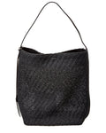 Max Mara Archetipo Medium Leather-Trim Tote Black ONE SIZE
