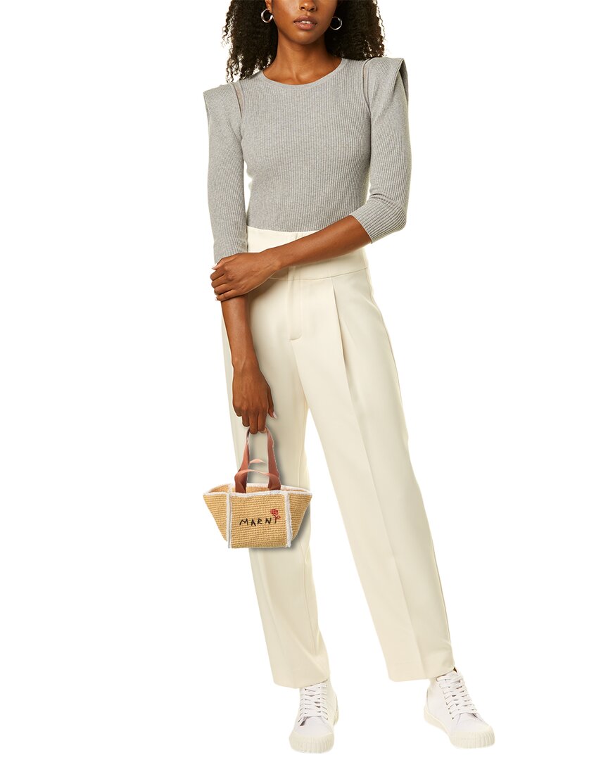Marni Macrame Sillo Small Shopper Tote