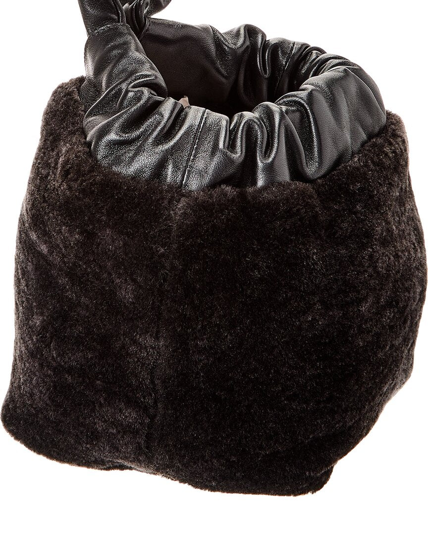 Jil Sander Drawstring Leather Bucket Bag