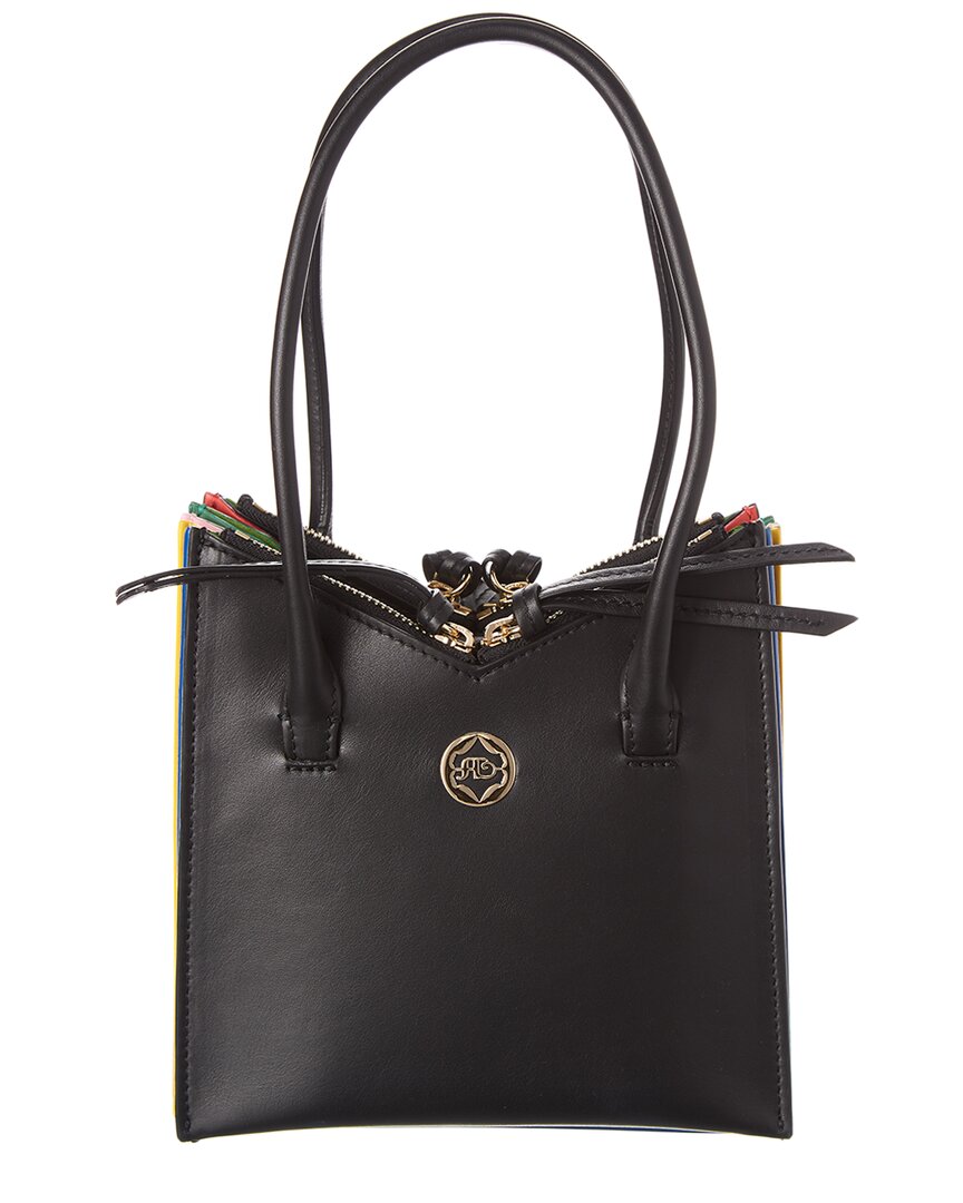 Sara Battaglia Tati Toy Leather Tote Black ONE SIZE