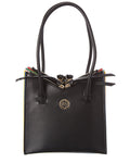 Sara Battaglia Tati Toy Leather Tote Black ONE SIZE