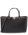 Valentino Rockstud Small Grainy Leather Tote