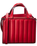 Valextra Passepartout Mini Leather Tote Red ONE SIZE
