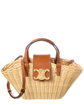 Celine Teen Couffin Wicker & Leather Tote