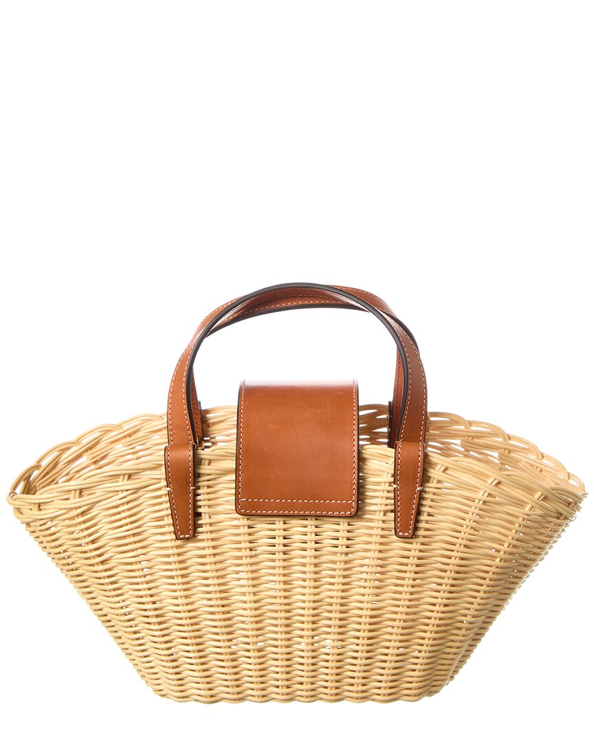 Celine Teen Couffin Wicker & Leather Tote